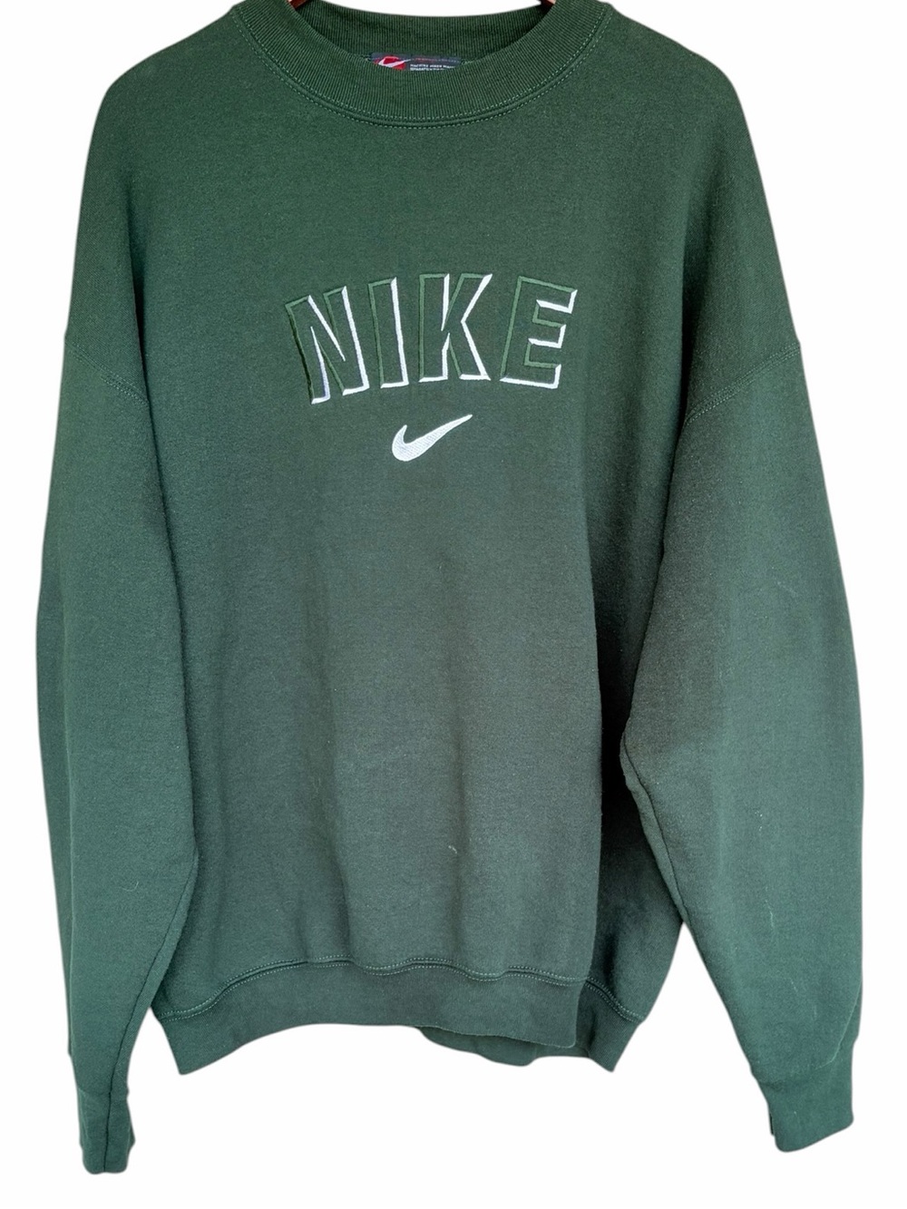 Vintage Nike Center Spellout Crewneck Sweatshirt Made in USA 90’s Streetwear XXL